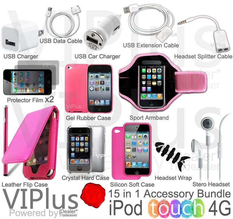 15in1 Accessory Bundle KIT 4 Ipod Touch 4G 4th GEN PF eBay