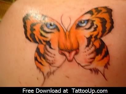 tiger butterfly tattoo Image