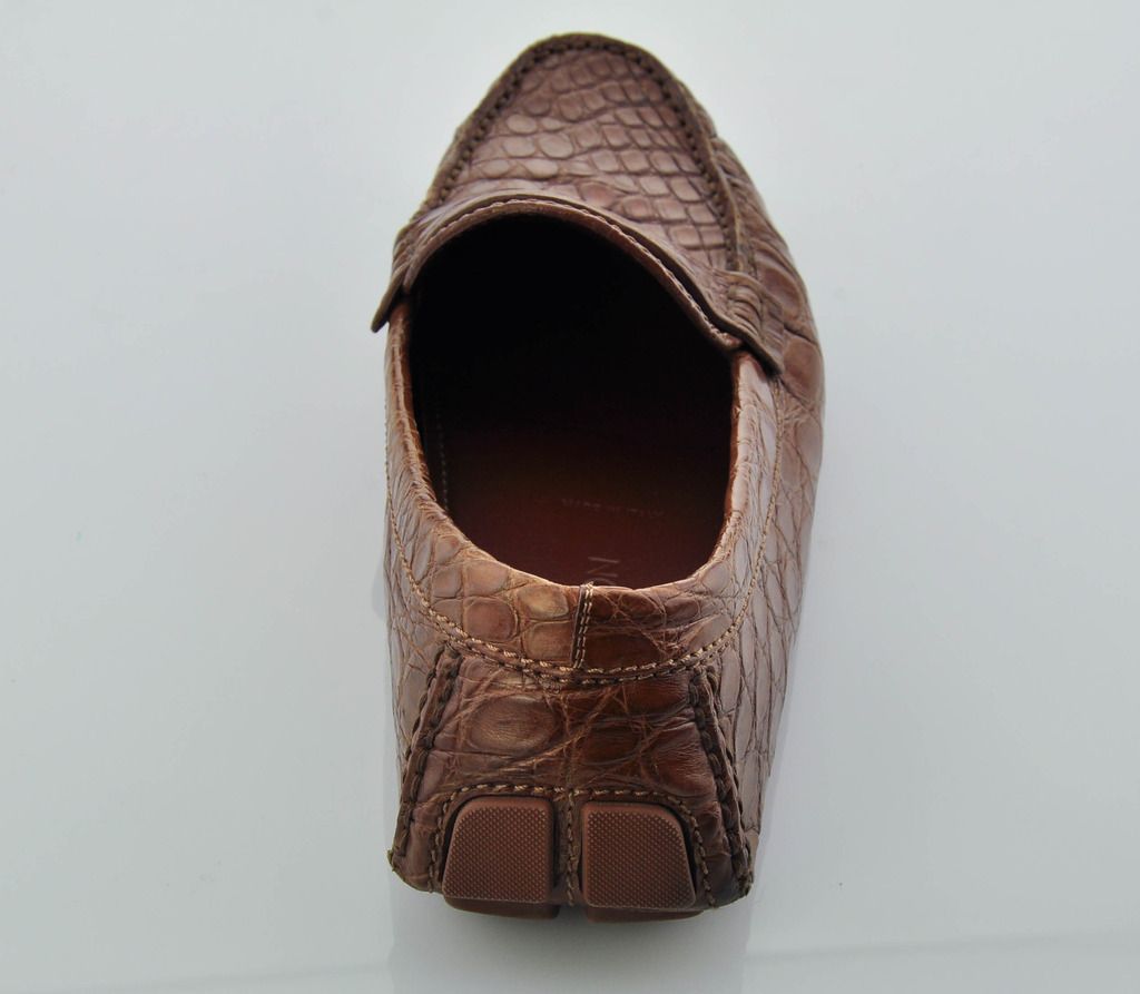 LOUIS VUITTON Venezuelan Crocodile Croc Driver Loafers Shoes- Brown - LV Size 10 | eBay