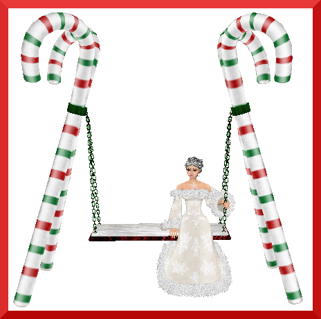 Christmas Candy Cane Swing