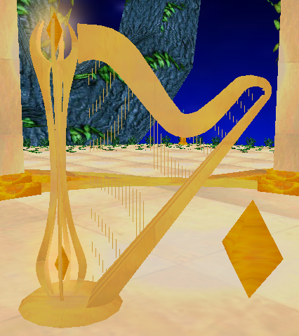 Golden Faerie Harp