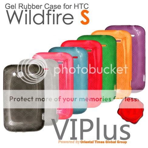 8in1 Pack Gel Rubber TPU Soft Case Skin Cover Silicon for HTC Wildfire 