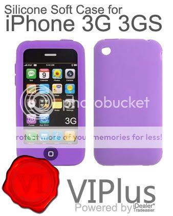 7in1 Pack Silicon Rubber Soft Skin Case Cover for Apple iPhone 3G S 