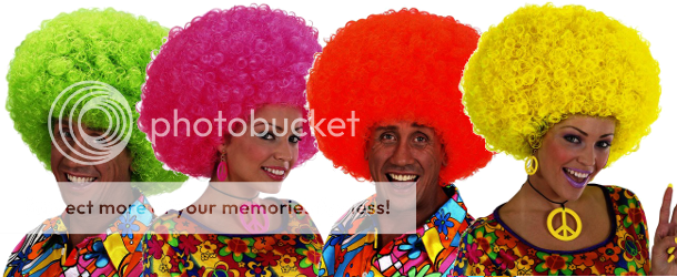 Perruque fluo homme Clearance