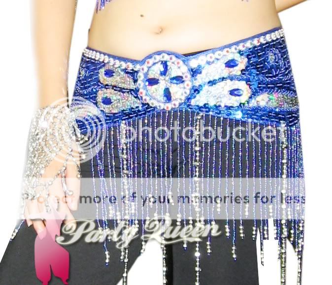 11 color Sexy Shining Belly Dance Hip Scarf Belt Chain  