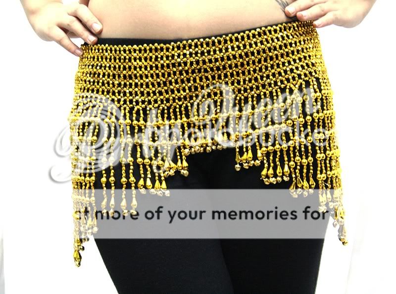 Sexy Shining Belly Dance Hip Scarf Belt Chain with Bell  