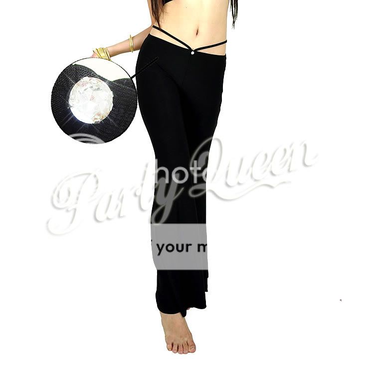 Crystal Casual Wear Cotton Yoga Latin BELLY DANCE Pants  